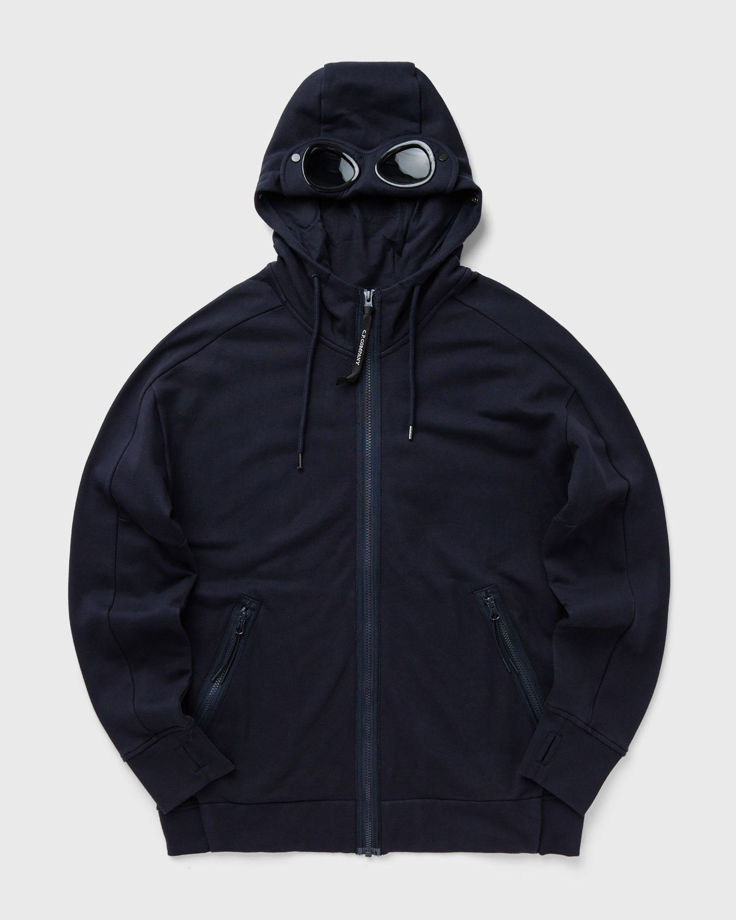Pulover C.P. Company C.P. Company Diagonal Raised Fleece Goggle Zipped Hoodie XXL Mornarica | 18CMSS028A005086W-888, 0