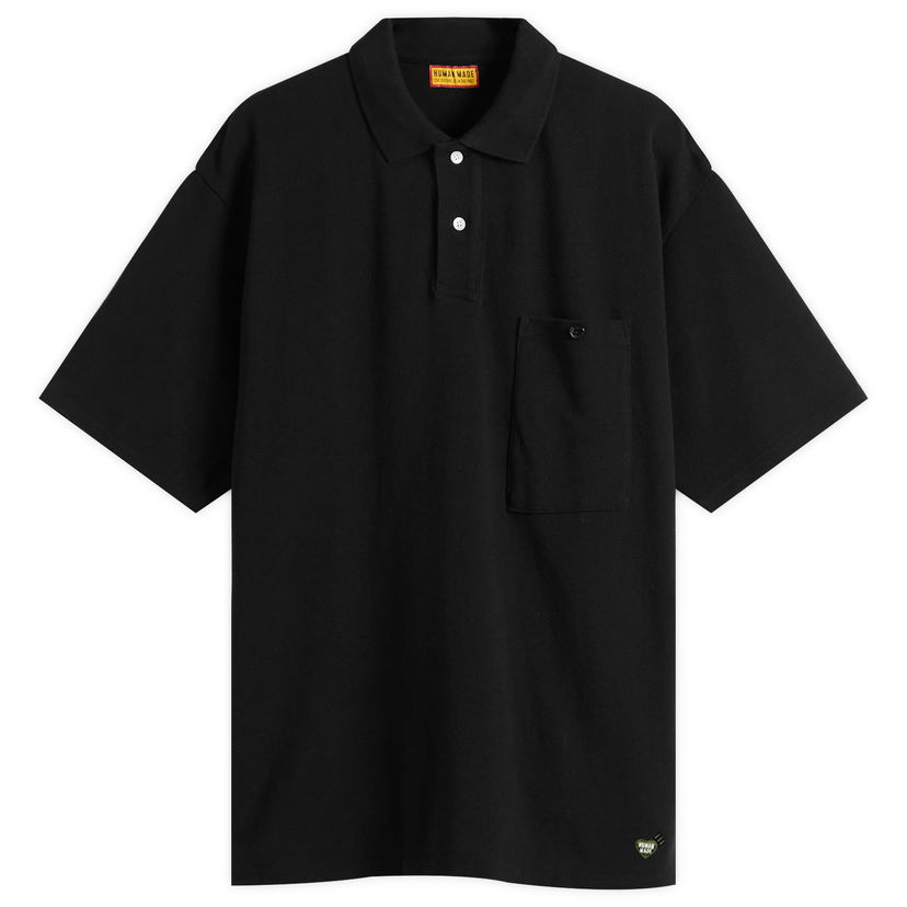Polo majica Human Made Human Made Heart Polo Shirt, Size Large Črna | HM29CS025-BLK