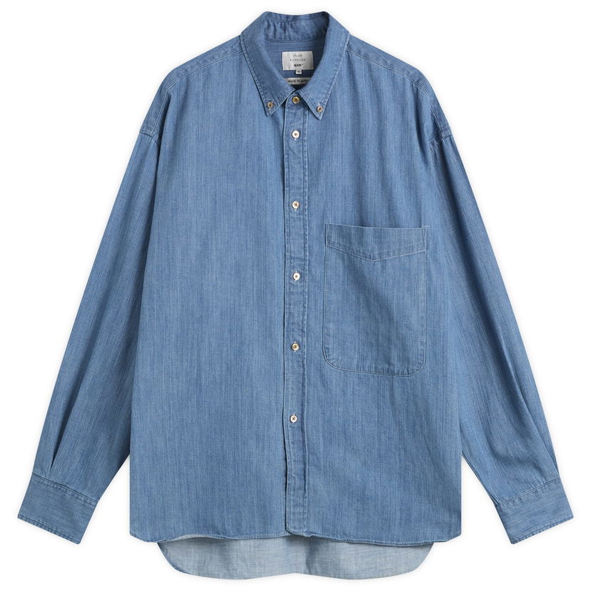 Srajce Studio Nicholson Studio Nicholson x Beams Plus Lisa Denim Shirt Modra | BPSN1103-70