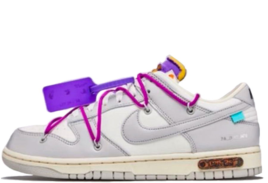 Superge in čevlji Nike Off-White x Dunk Low ''Lot 28 of 50'' Bela | DM1602-111, 1