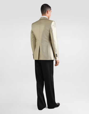 Hlače Dolce & Gabbana Technical Gabardine Tuxedo Pants Črna | GP0F4THUMTYN0000, 2