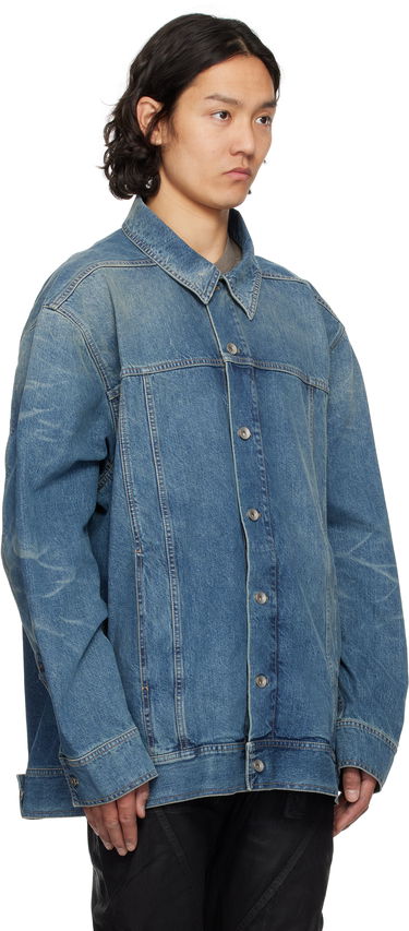 Jakna Rick Owens Rick Owens DRKSHDW Hollywood Jumbo Worker Denim Jacket Modra | DU01E3761 DWB, 1