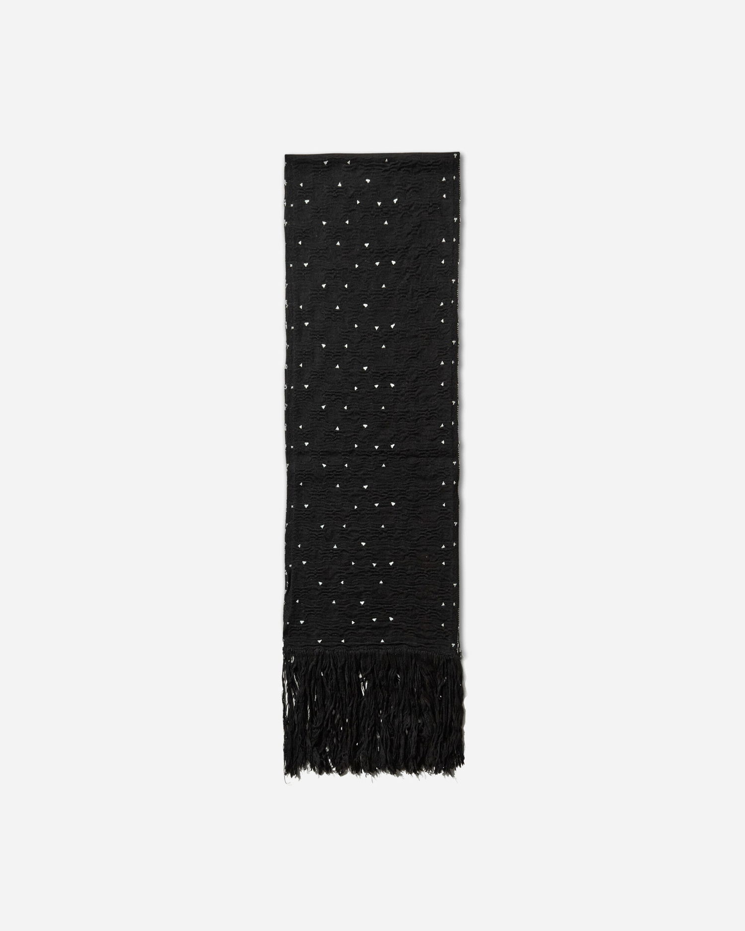 Šala KIKO KOSTADINOV Tarr Night Sky Textured Patterned Scarf with Fringe Črna | KKAW25KN09 112, 1