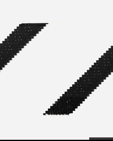 Šala KIKO KOSTADINOV Tarr Night Sky Textured Patterned Scarf with Fringe Črna | KKAW25KN09 112, 1