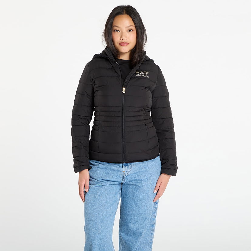 Puhovka Emporio Armani EA7 Emporio Armani Quilted Hooded Jacket Črna | 8NTB23TNF8Z0200