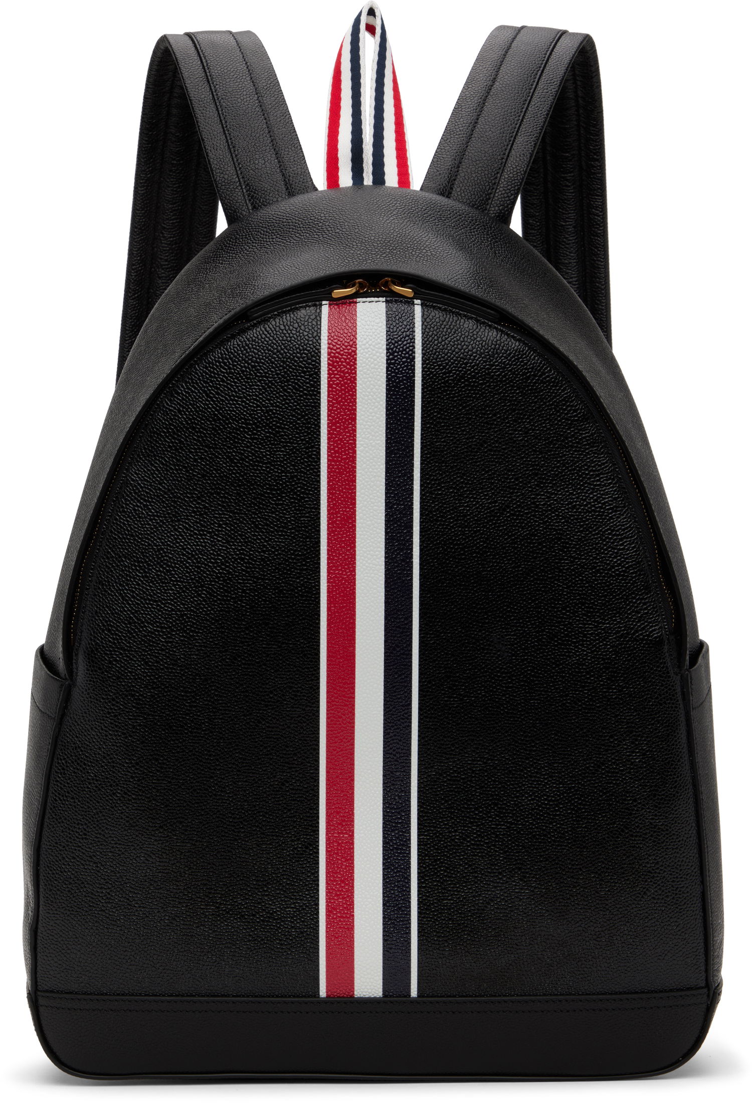 Nahrbtnik Thom Browne Thom Browne Pebble Grain RWB Stripe Backpack Črna | UAG233A-00198, 0