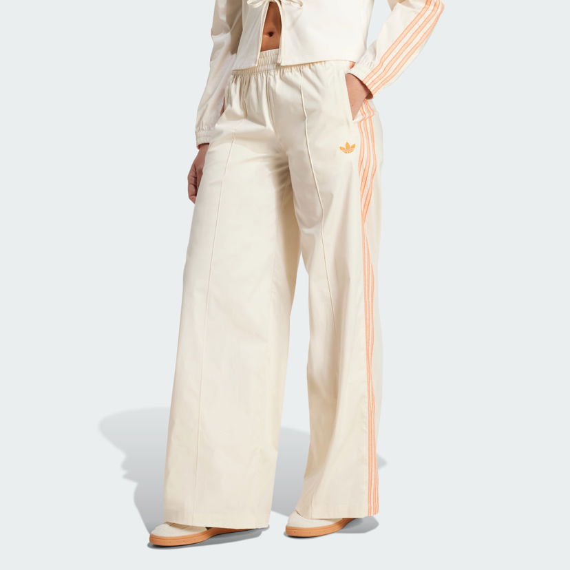 Hlače adidas Originals adidas Originals Summer Glow Wide Leg Pants Bež | KC0675