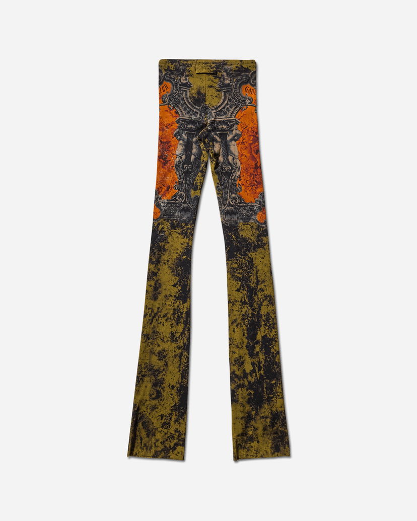 Hlače Jean Paul Gaultier Medallion Flare Pants Zelena | 2503WTR016M006 P004115