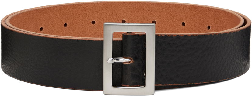 Pasovi Rick Owens Rick Owens Stooges Leather Belt Črna | RA02E0783 LGET