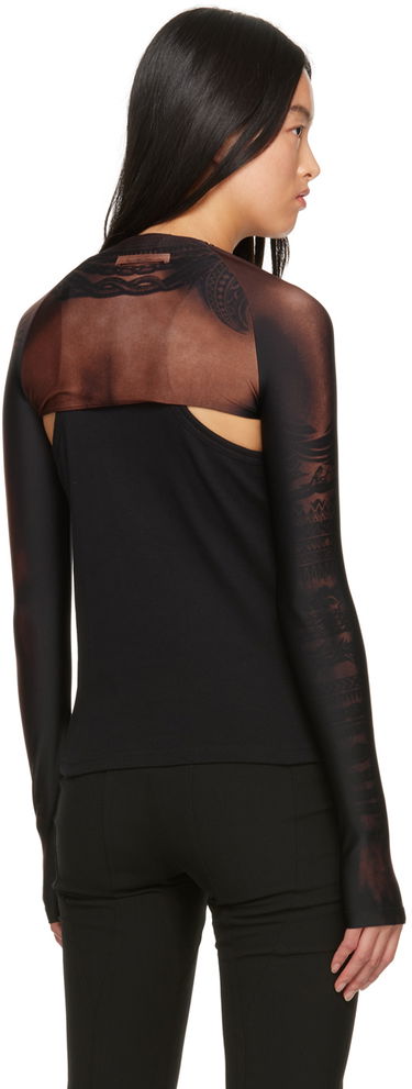 Majica brez rokavov Jean Paul Gaultier Jean Paul Gaultier Open-Shoulder Top Črna | 23/15-F-TO105-J527-67, 2