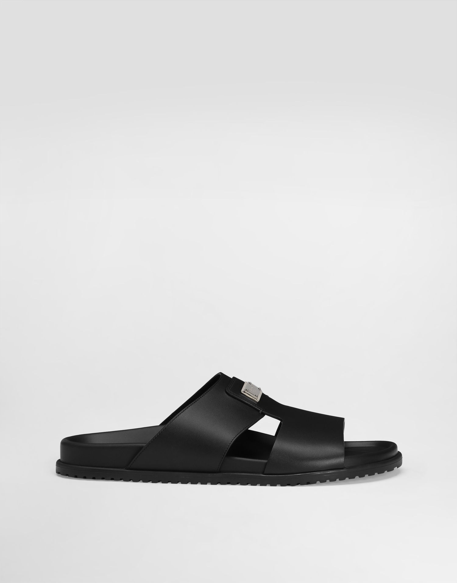 Modni dodatki Dolce & Gabbana Dolce & Gabbana Calfskin Slides Črna | A80506A9Q6780999, 0