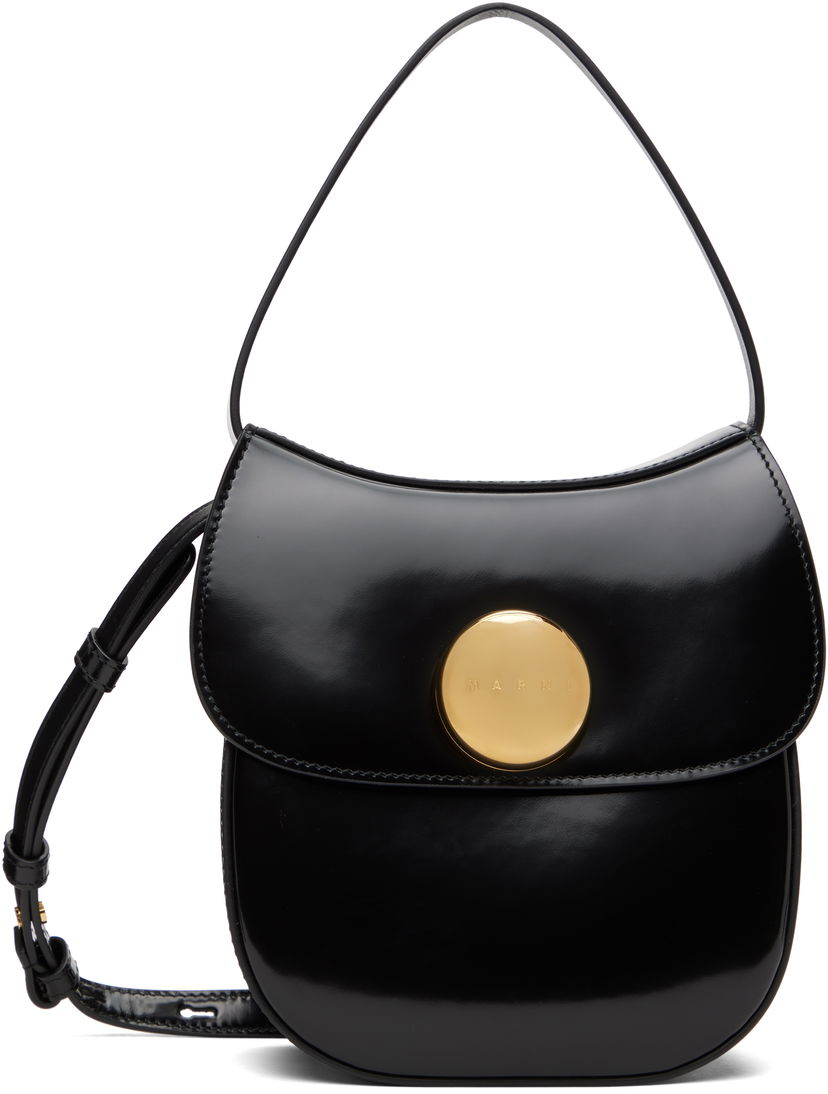 Torbica Marni Marni Leather Butterfly Small Bag Črna | SBMP0218U0 P7943