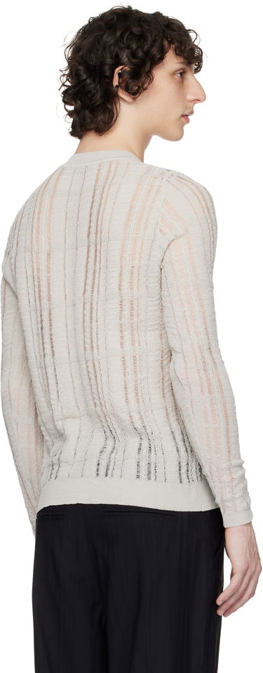 Pleteni pulover OUR LEGACY OUR LEGACY Formal Distressed Sweater Siva | M2253FL, 2