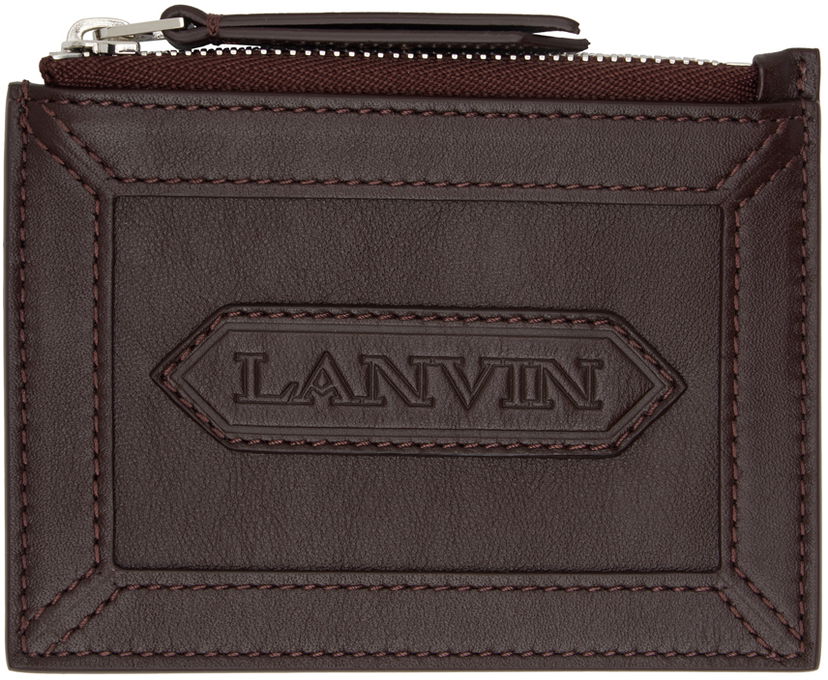 Denarnica LANVIN Burgundy Zipped Card Holder Bež | LM-SLSWZ4-PIEN-A24