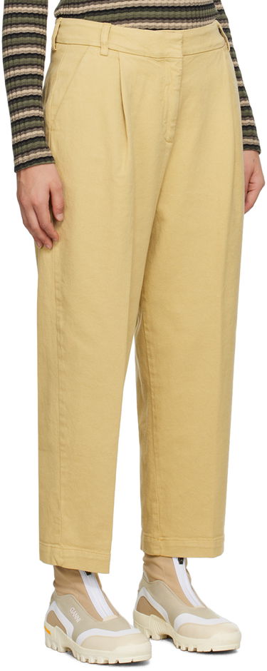 Hlače YMC YMC Market Pleated Trousers Rumena | Q4AZB, 1