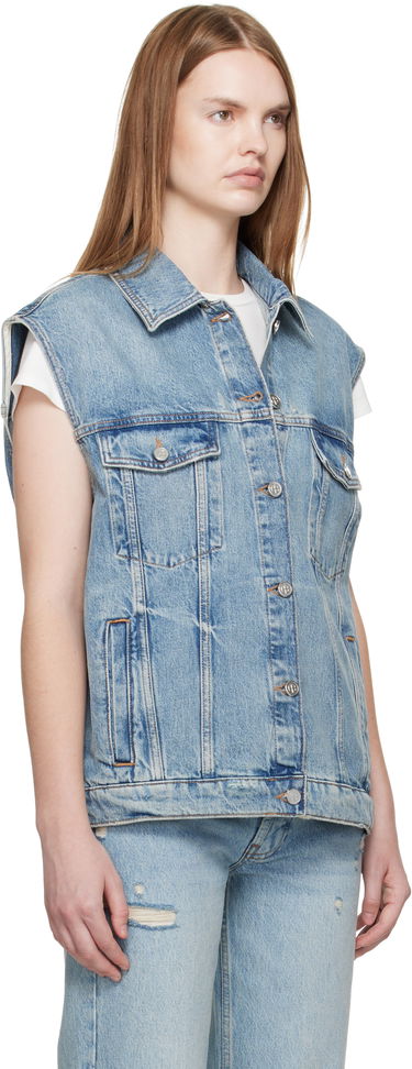 Telovnik Anine Bing ANINE BING Rory Denim Vest Modra | A-01-10857-WHD37, 1