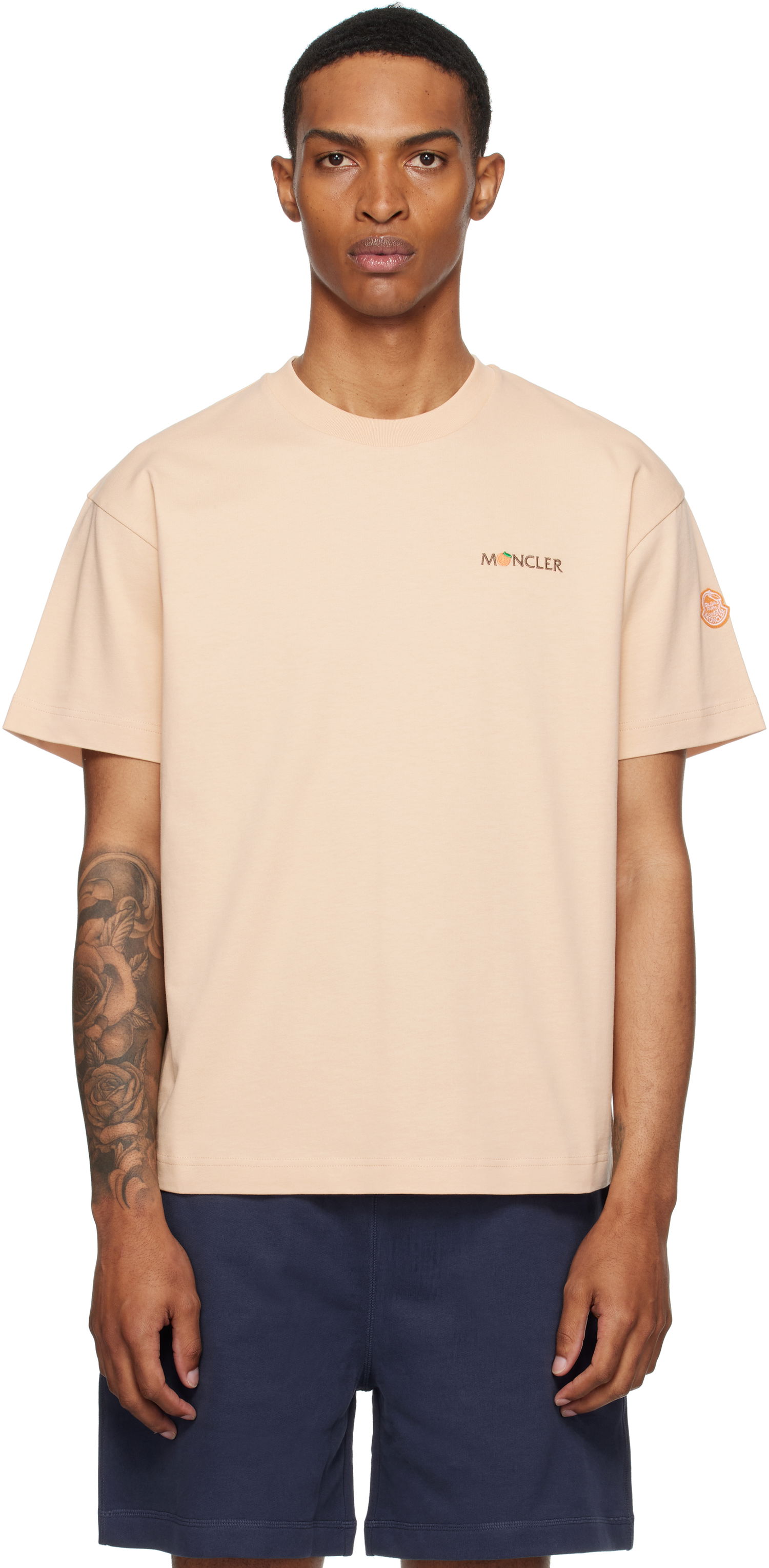Majica Moncler Moncler Genius x Gilga Farm Short Sleeve T-Shirt Bež | K24028C0000589AZ9, 0