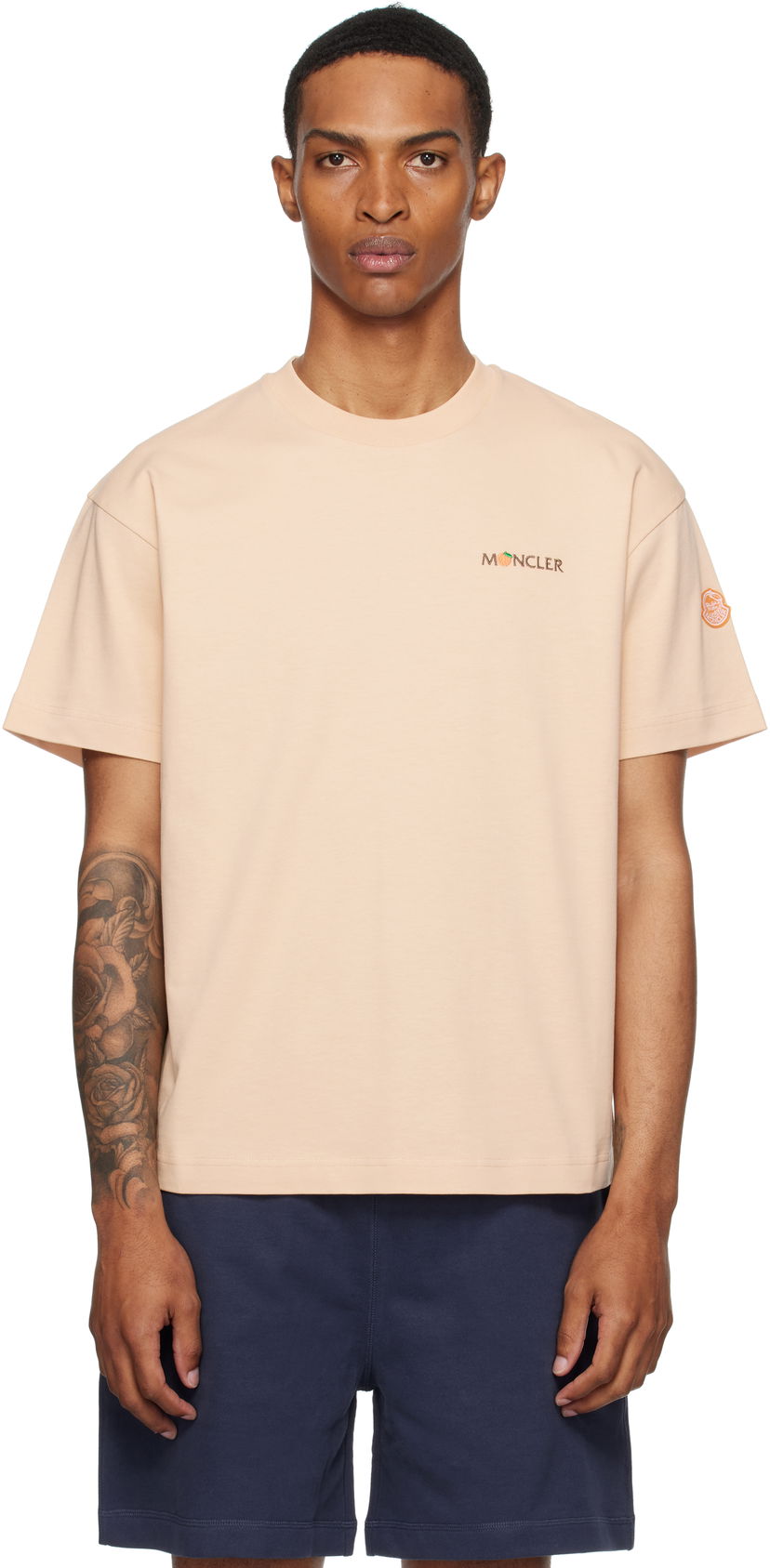 Majica Moncler Moncler Genius x Gilga Farm Short Sleeve T-Shirt Bež | K24028C0000589AZ9
