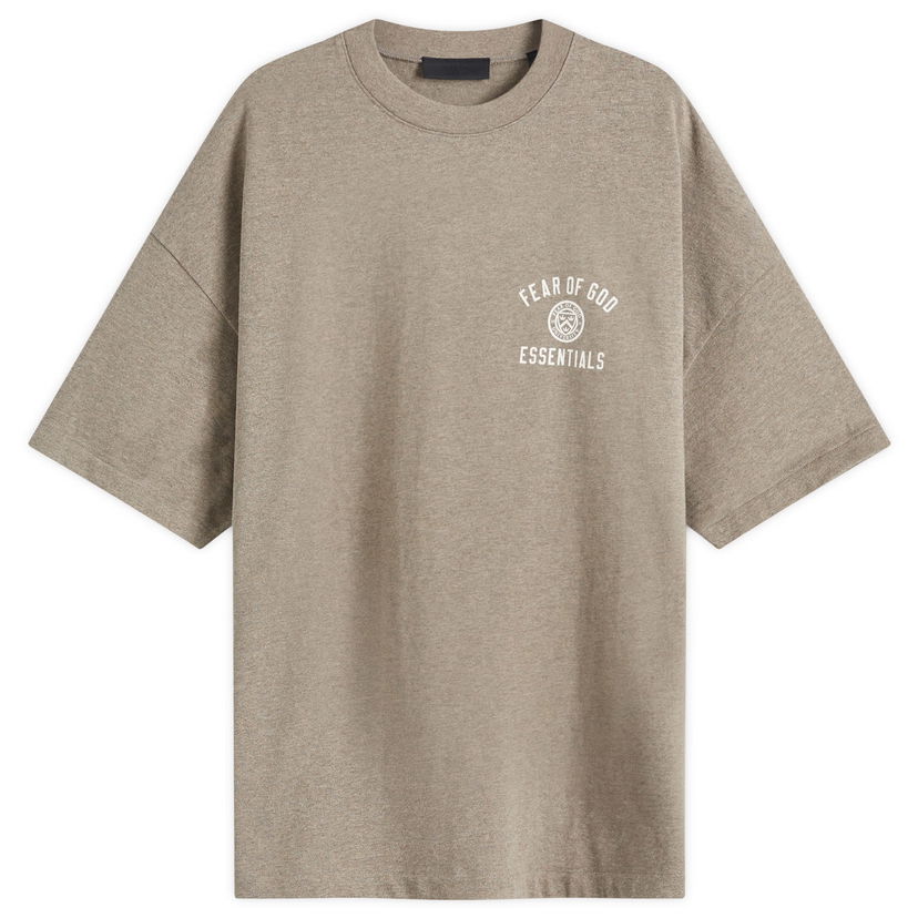 Majica Fear of God Fear of God Essentials Crest Logo T-Shirt Size Large Rjava | 125HO244191F
