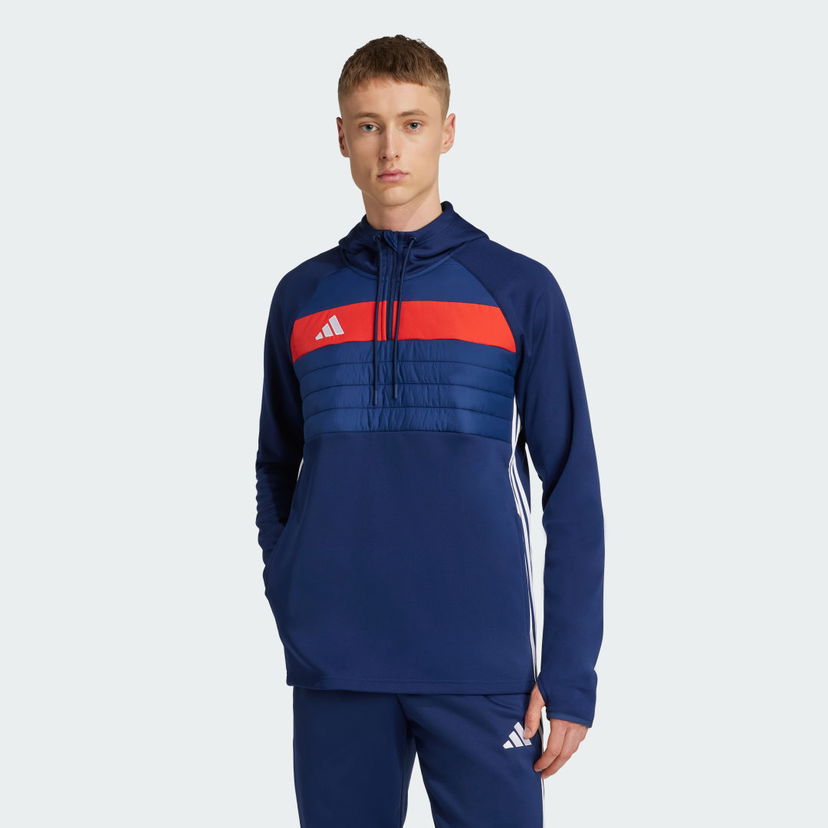Pulover adidas Performance Tiro 25 Essentials Winterized Training Top Modra | JN9467