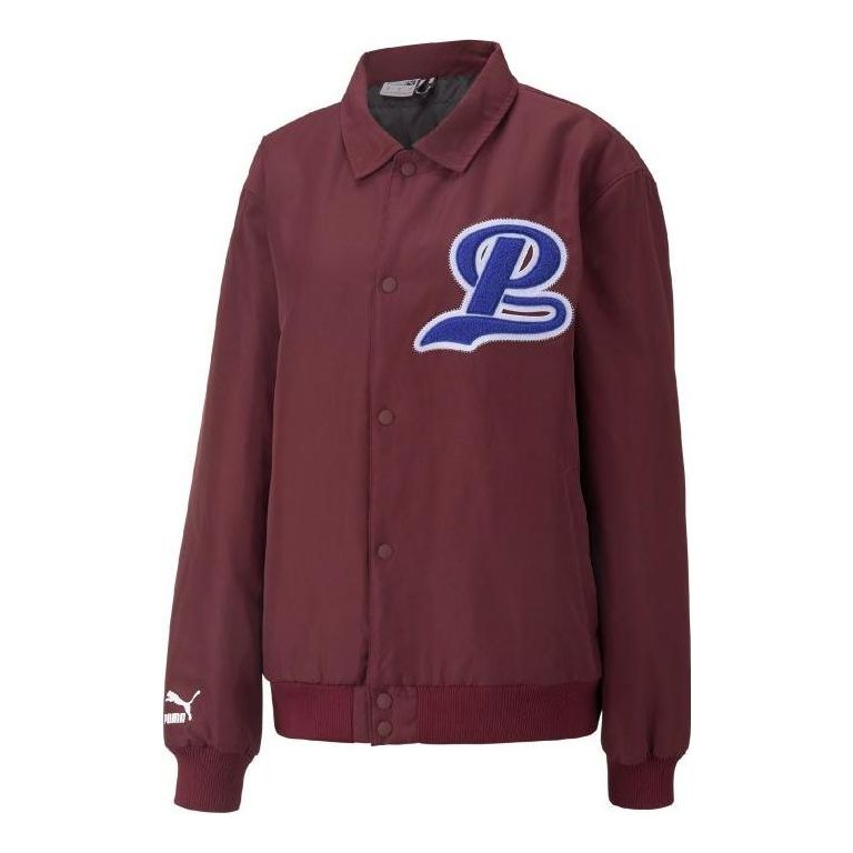 Jakna Puma Team Bomber Button Down Jacket Lila | 539272-42