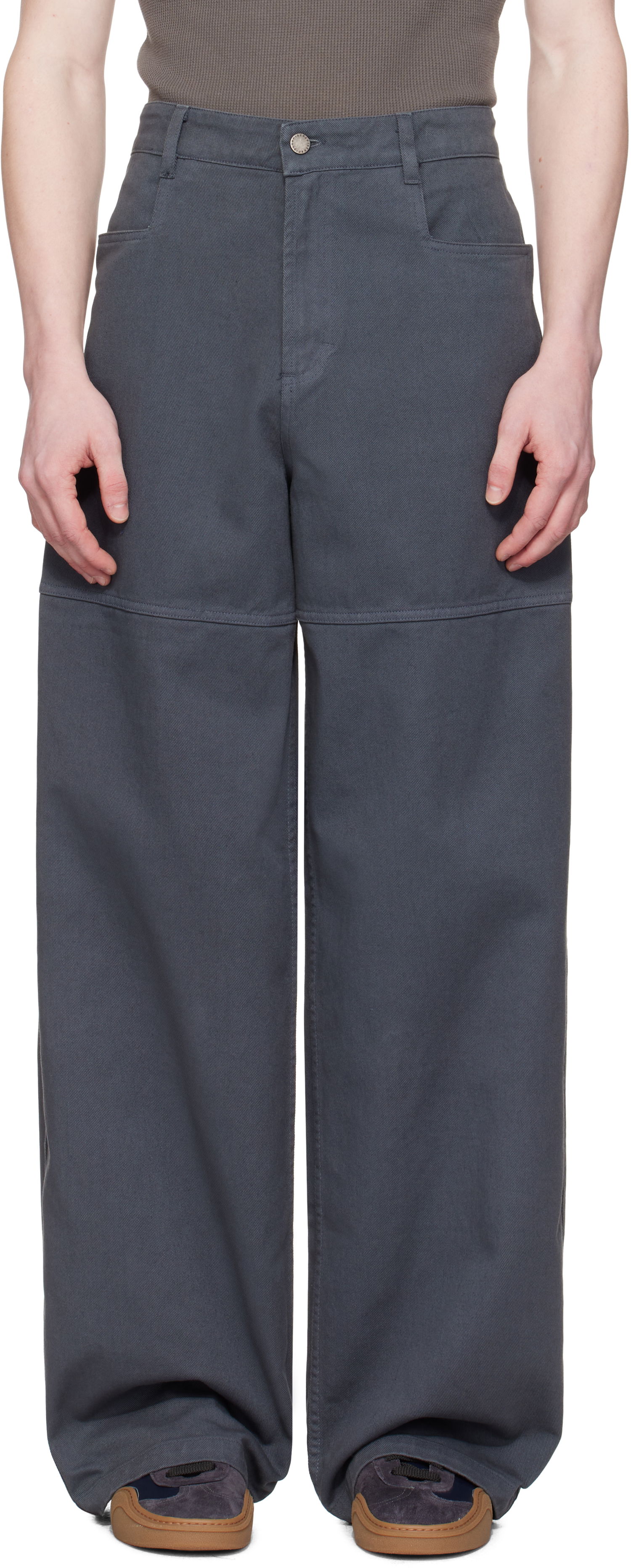 Hlače Serapis Serapis Wide Sailor Trousers Siva | SS25_WP_3, 0