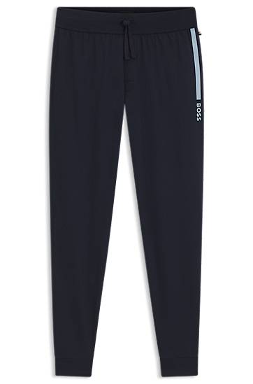 Trenirka BOSS BOSS Cotton-Terry Tracksuit Bottoms Mornarica | 50545565