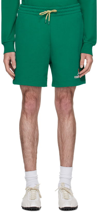 Kratke hlače Casablanca Casablanca Montagne Sweat Shorts Zelena | MPF25-JTR-003-02, 0