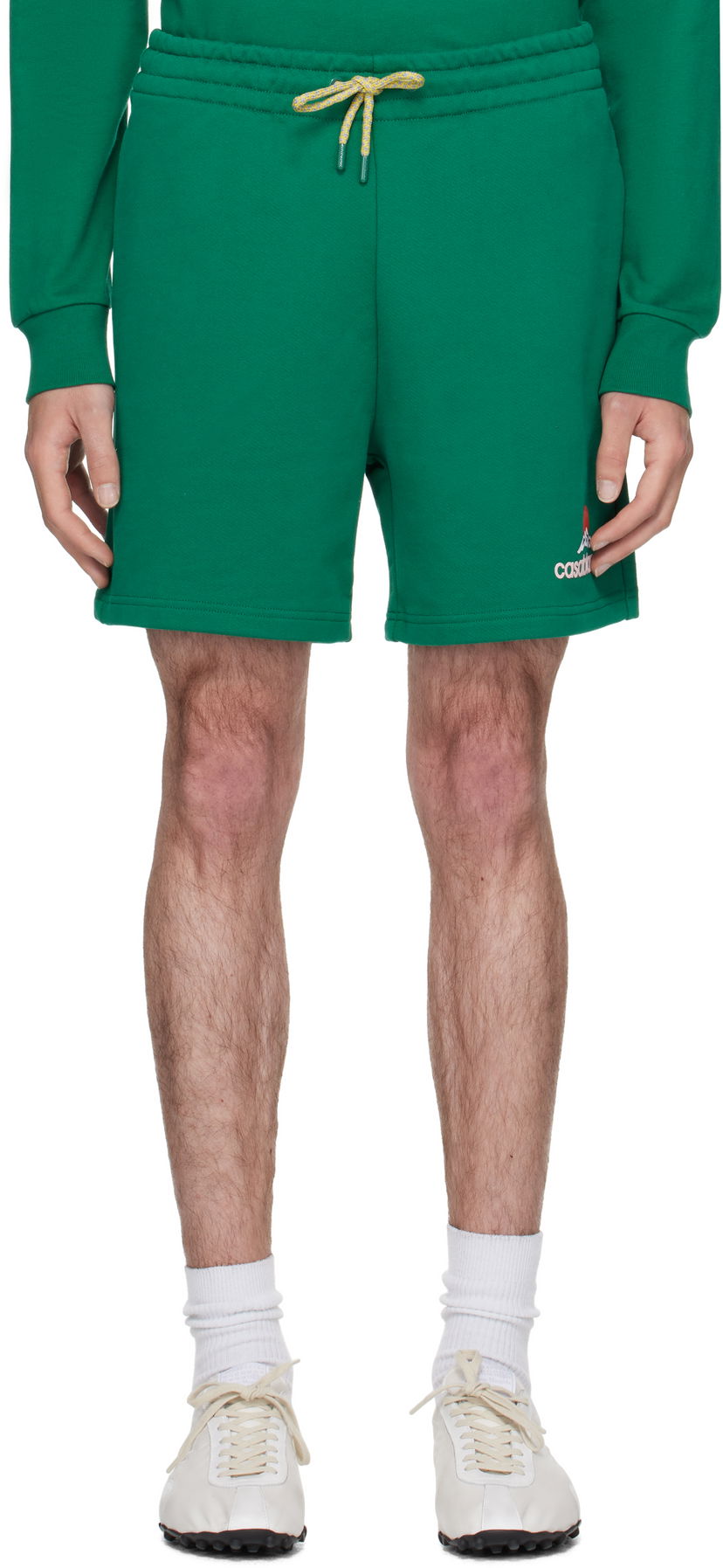 Kratke hlače Casablanca Casablanca Montagne Sweat Shorts Zelena | MPF25-JTR-003-02