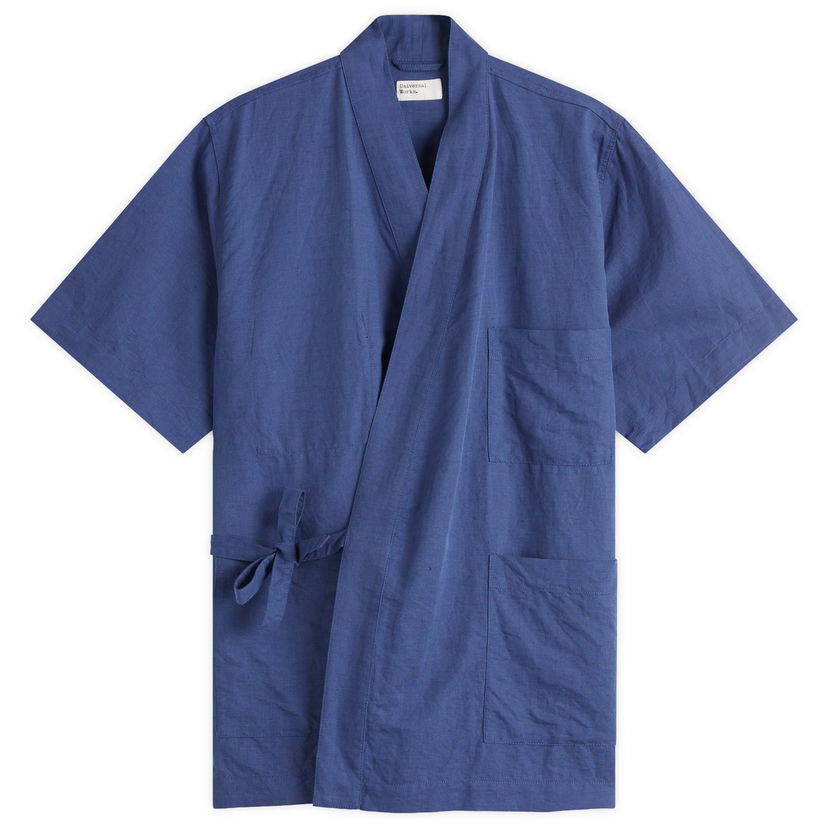 Srajce Universal Works Kyoto Work Shirt, Size Large Modra | P32047-BLU