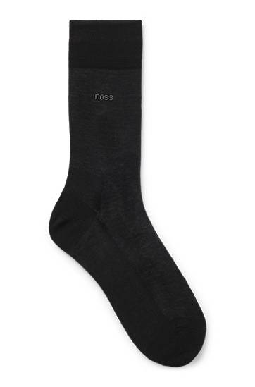 Nogavice BOSS BOSS Regular-Length Logo Socks Črna | 50469837