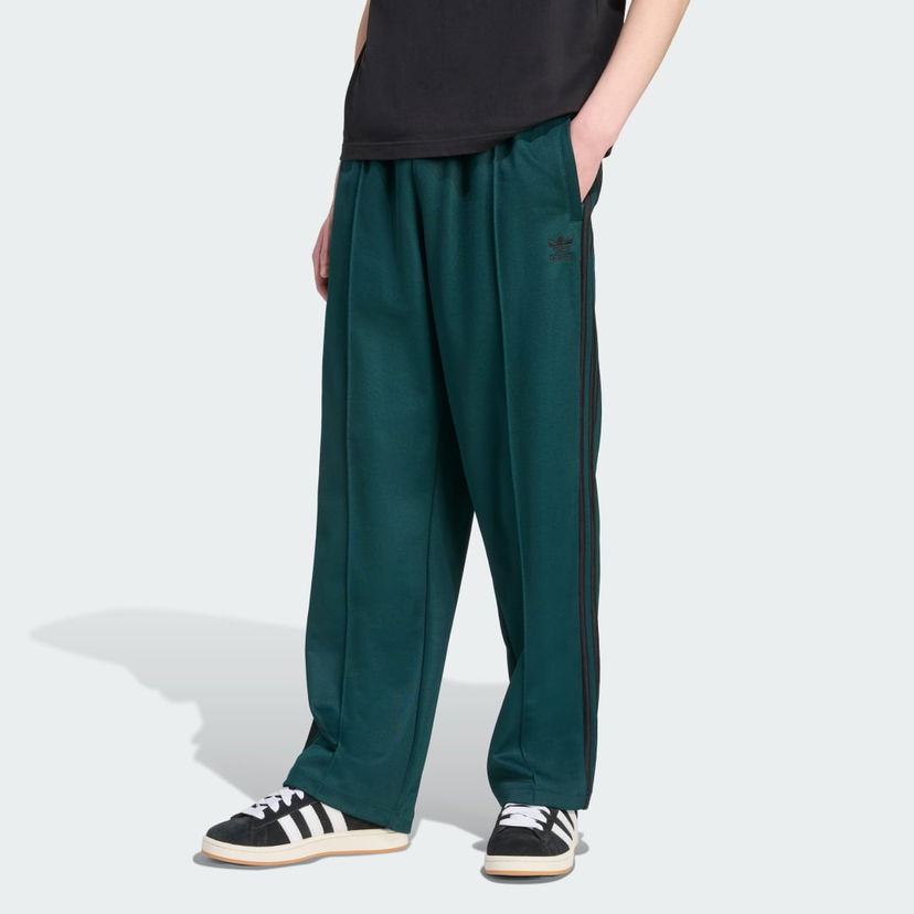 Trenirka adidas Performance Adicolor Firebird Baggy Fit Track Pants Zelena | JY1420