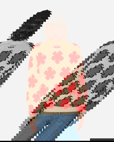 Pleteni pulover KENZO All-Over Boke Flower Jumper Bež | FD55PU3563CI 03, 3