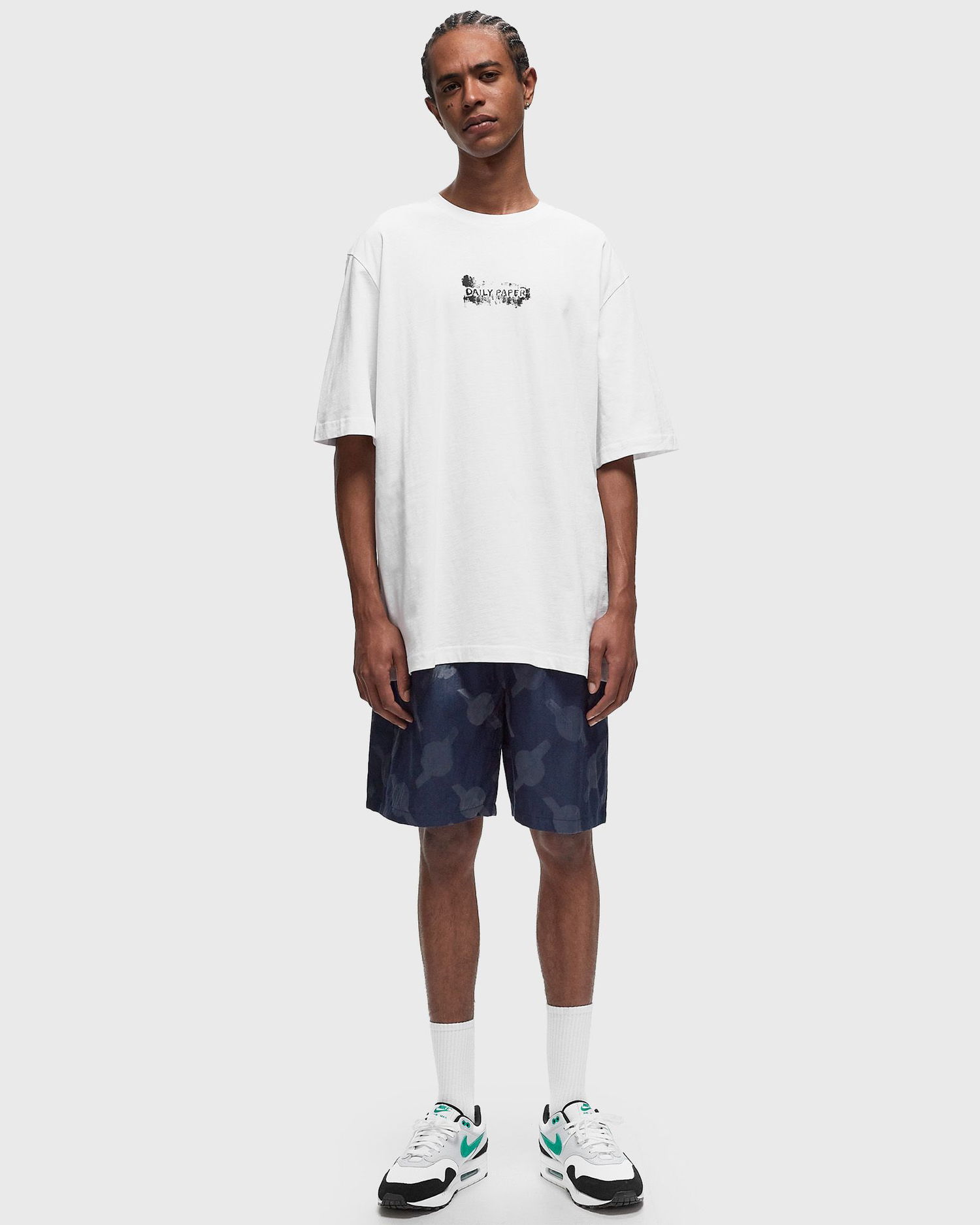 Majica DAILY PAPER Scratch Logo Tee Bela | 2413015, 1