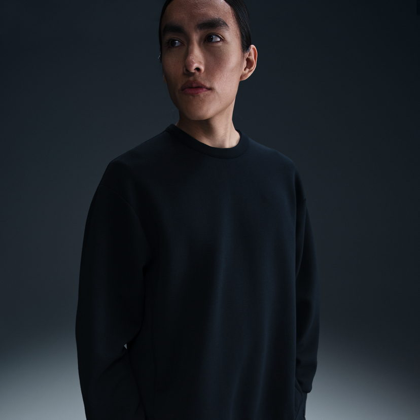 Pulover Nike Dri-FIT 24.7 Impossibly Soft Crewneck Sweatshirt Črna | HQ6964-010