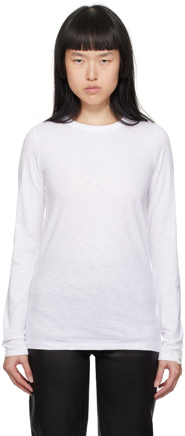 Majica rag & bone 'The Slub' Long Sleeve T-shirt Bela | W275C51CH, 0