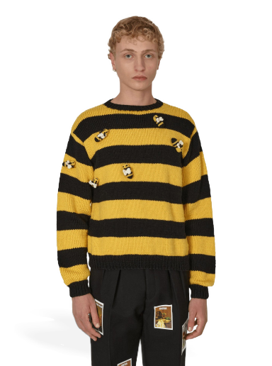 Pleteni pulover Sky High Farm Hand Knit Bee Knit Sweater Večbarvna | SHF02N003 1