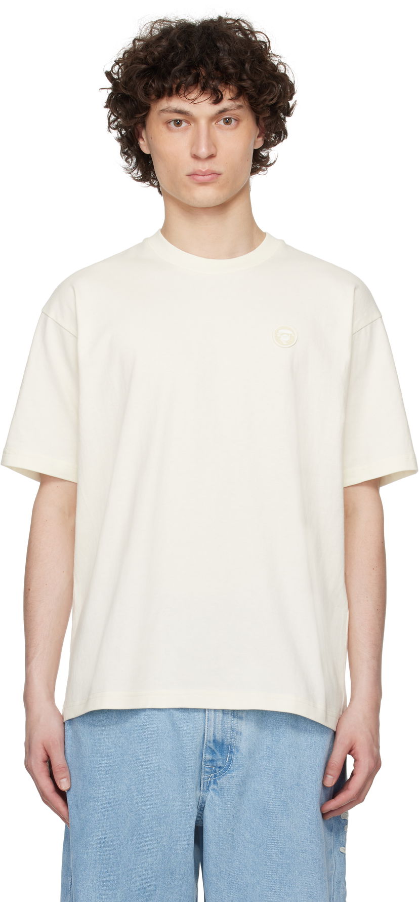 Majica AAPE by A Bathing Ape AAPE by A Bathing Ape 'AAPE' Now T-Shirt Bela | AAPTEM1598XXNIVX