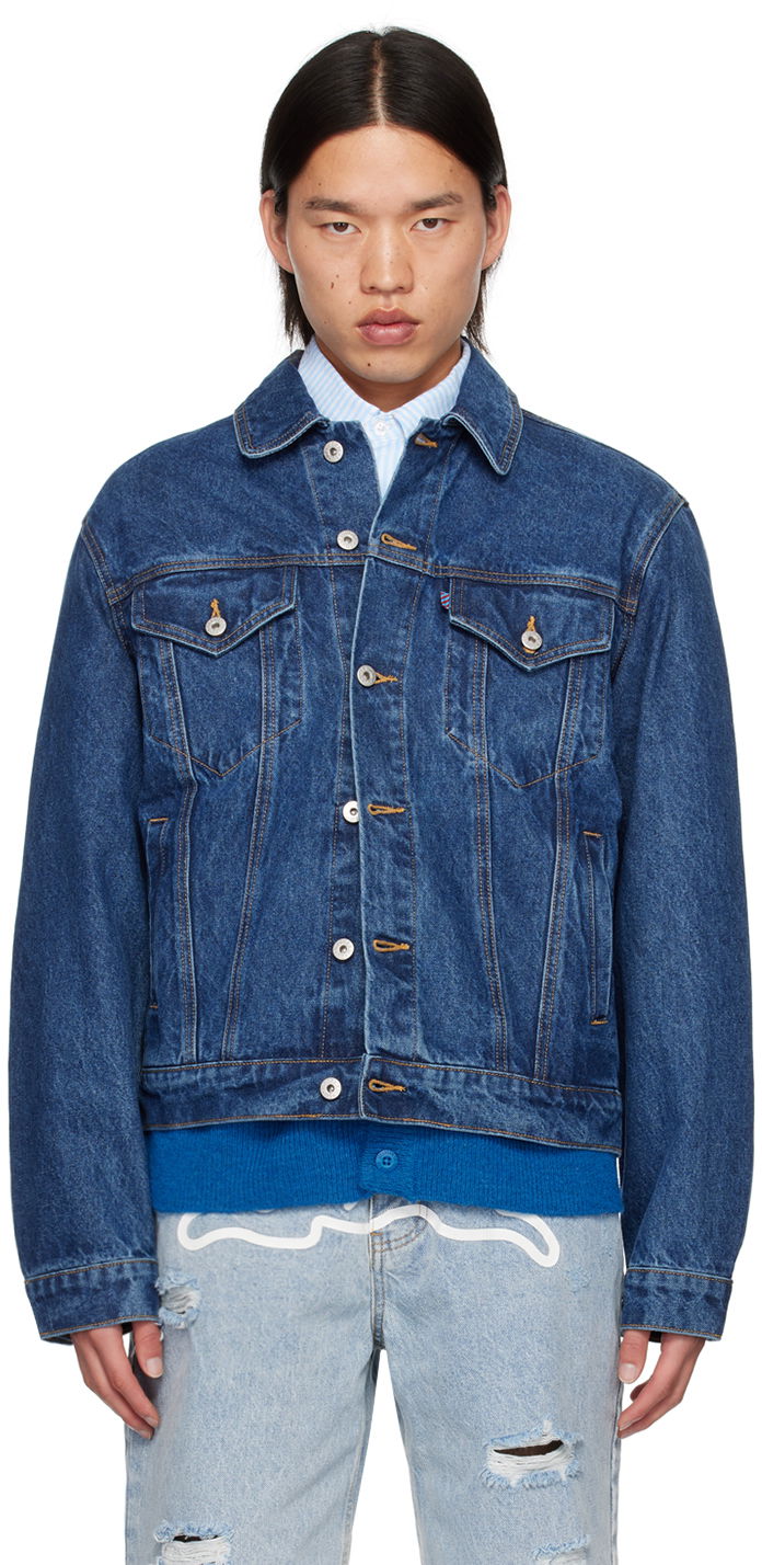 Jakna BBC IceCream ICECREAM Running Dog Denim Jacket Modra | ICD006
