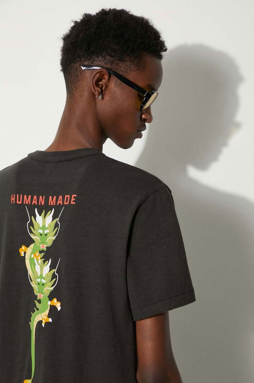 Majica Human Made Graphic T-Shirt With Print Črna | HM27TE012
