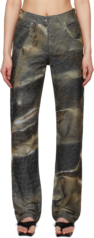 Kavbojke Serapis Serapis Golden Hour Fitted Jeans Rjava | SS25_DE_1F, 0