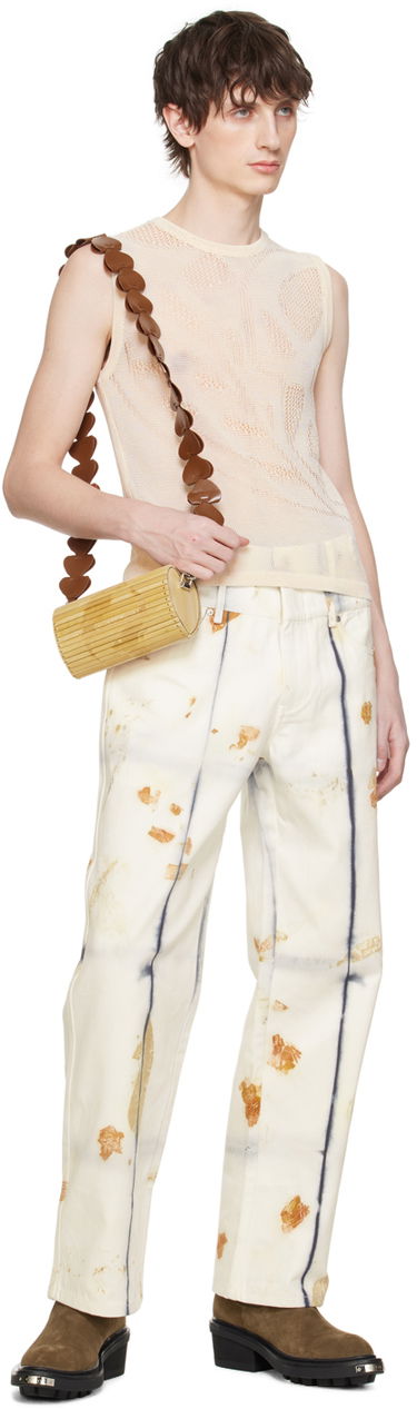 Kavbojke Feng Chen Wang Feng Chen Wang Plant-Dyed Jeans Bela | FUS17TR20, 3