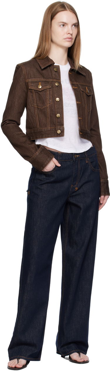Jakna Ksubi Ksubi Slim Denim Trucker Jacket Rjava | WFA25JK012, 3