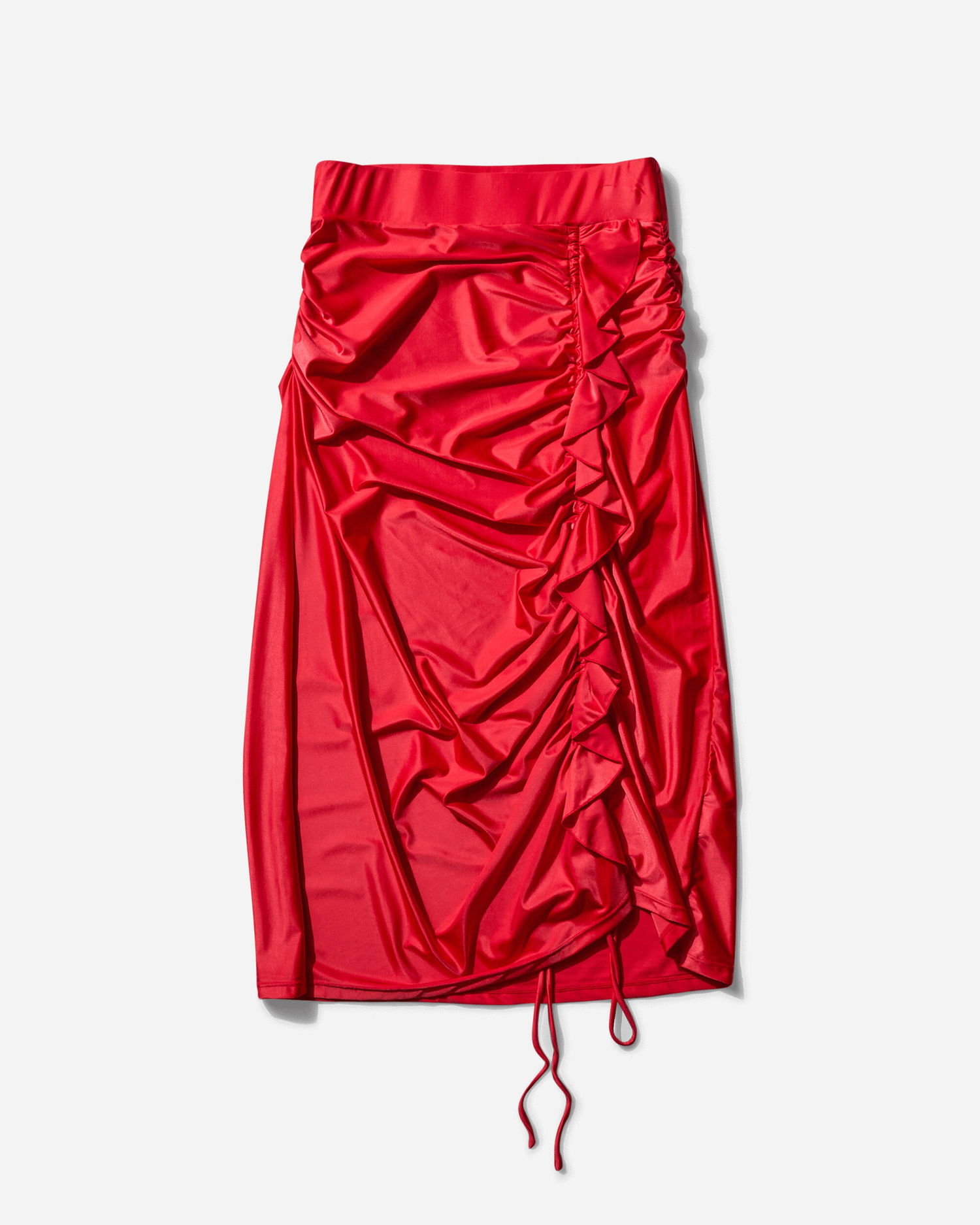 Krila OpéraSPORT Agathe Ruched Drawstring Midi Skirt Rdeča | SS25-A32 RED, 0