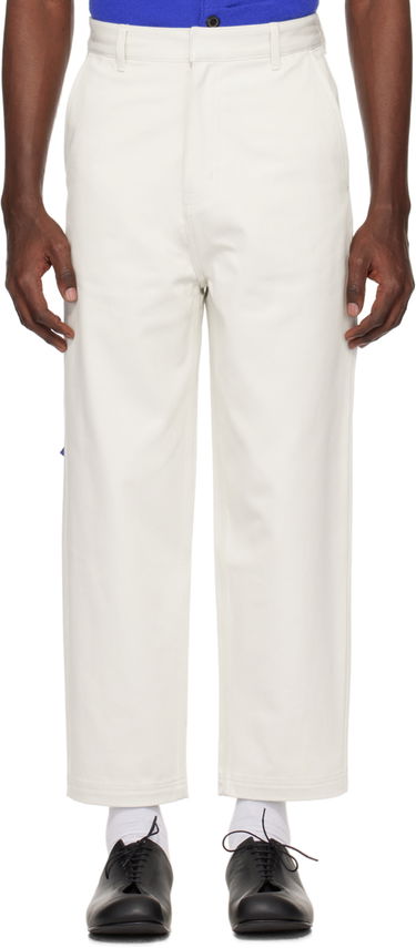 Hlače ADER ERROR Patch Trousers Bela | BMSGFYBT0101IV, 0