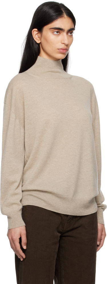 Pleteni pulover The Row The Row Jabari Turtleneck Sweater Bež | 8664-Y751, 1