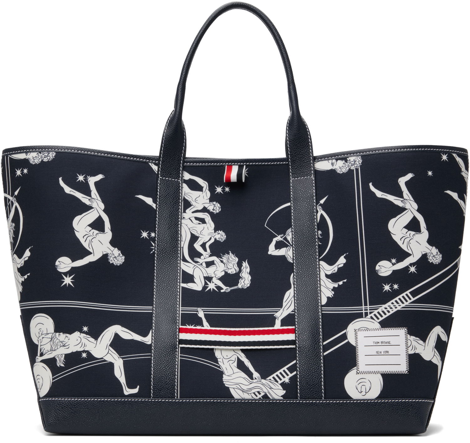 Tote bag Thom Browne Thom Browne Olympic Constellation Medium Tool Tote Mornarica | MAG389A-F0891, 0