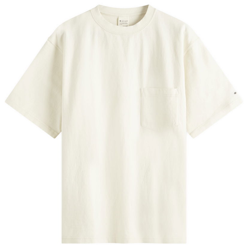 Majica Snow Peak Recycled Cotton Heavy Pocket T-Shirt, Size Large Bela | TS-22SU401R-EC