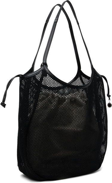 Tote bag Stella McCartney Stella McCartney Logo Mesh Tote Črna | 7B0170WP0595, 2