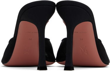 Modni dodatki Amina Muaddi Amina Muaddi Alexa Mesh Slipper 95 Heeled Sandals Črna | ALEXA MESH SLIPPER, 1